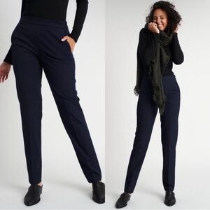 Kit & Ace Dark Heathered Blue High Waist Pull On Pants